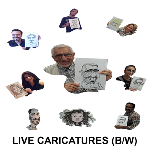 Live Caricatures 2hrs